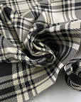 structured polyester and silk jacquard madras