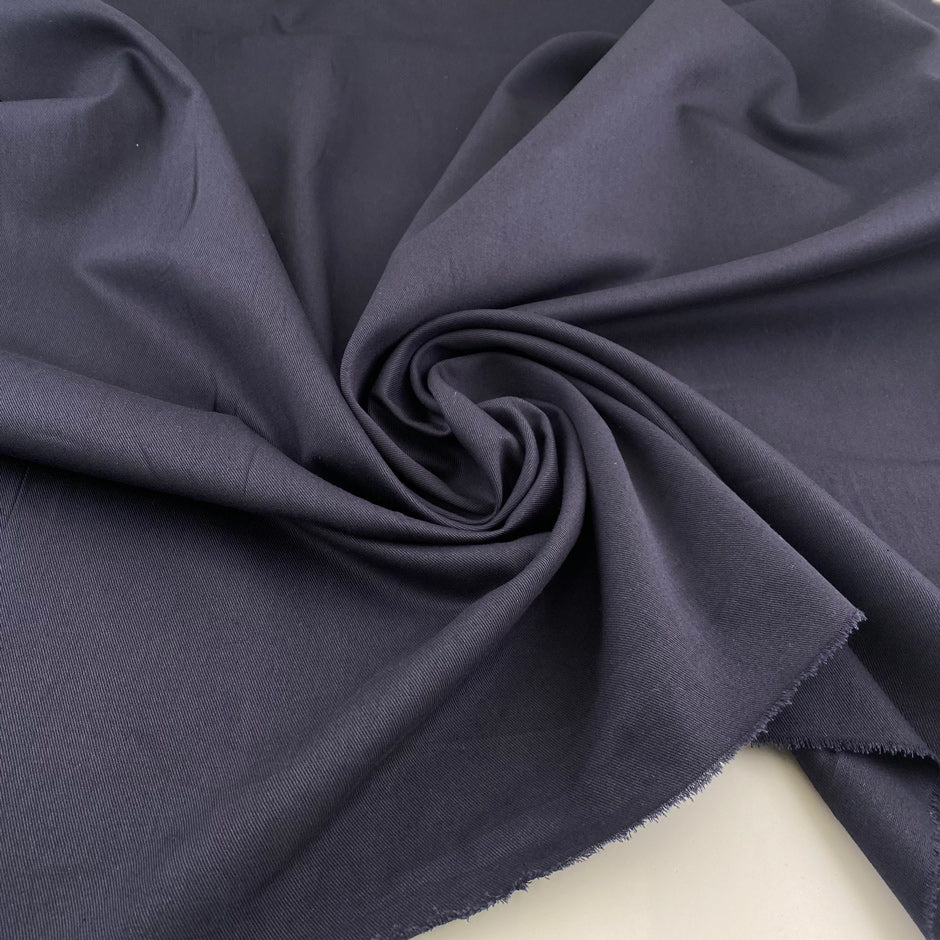firm and structured cotton gabardine