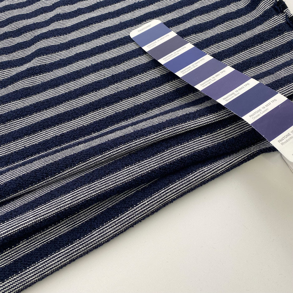 heavy jersey with jacquard stripes