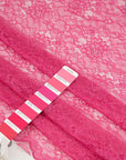 fuchsia polyester lace