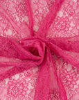 fuchsia polyester lace