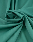 green cotton silk crepon