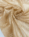 Soft and light stretch tulle with abstract embroidery in Apricot Illusion. Delicate and elegant, ideal for dresses, skirts, blouses, and shirting.
High-quality deadstock collected in Stock from a Maison de Couture in Italy.