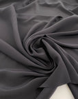 Black silk georgette