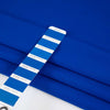 Electric blue with droopy and stretchy polyester technical fabric. High quality deadstock fabric. Electric blue with droopy and stretchy polyester technical fabric. High quality deadstock fabric.