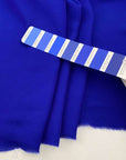 Viscose-silk blend georgette falling blue. High-quality fabric deadstock
