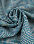 Prince of Wales light blue, falling wool blend 