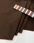 Brown silk taffeta