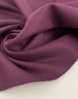 Bordeaux strucutured pure wool cloth. High quality deadstock fabric.