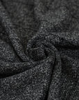 Mixed melange squared wool and nylon fabric. It is heavy and structured. High-quality deadstock fabric collected in Stock from a Maison de Couture in Italy.