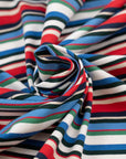Light multicolor cotton jersey, soft and stretchy. Deadstock fabric picked up from a Maison de Couture in Italy.