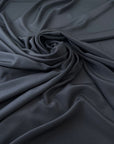 Dark Blue Polyester Crepe De Chine