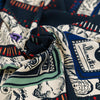 Falling panel patterned polyester crepe cady. High quality deadstock fabric. Falling panel patterned polyester crepe cady. High quality deadstock fabric.
