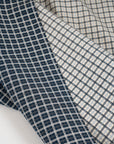 Double-face stretch jacquard with a refined diamond pattern ideal for structured garments and statement pieces. High-quality deadstock collected in Stock from a Maison de Couture in Italy.