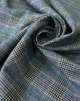 Wool and polyester flannel with a Prince of Wales pattern in green and turquoise tones. Ideal for trousers, jackets, dresses, and skirts.
High-quality deadstock collected in Stock from a Maison de Couture in Italy.