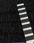 Black And Gray Animal Print Viscose Jersey