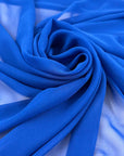 Blue Light Silk Georgette