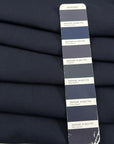 Blue Structured Cotton Gabardine