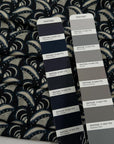Blue And Gray Punto Milano Jersey With A Geometric Pattern