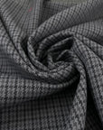 Gray And Black Houndstooth Wool