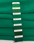 Green Silk Crepe De Chine