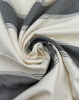 Yarn Dyed Striped Cotton And Polyester Blend