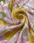 Silk And Viscose Jaquard With Flowers