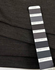 Dark Brown Melange Wool Blend