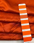 Orange Cotton And Viscose Satin