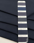 Dark Blue Silk Blend Duchesse