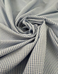 Seersucker Striped Cotton Blend