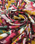 Printed Linen And Viscose Blend