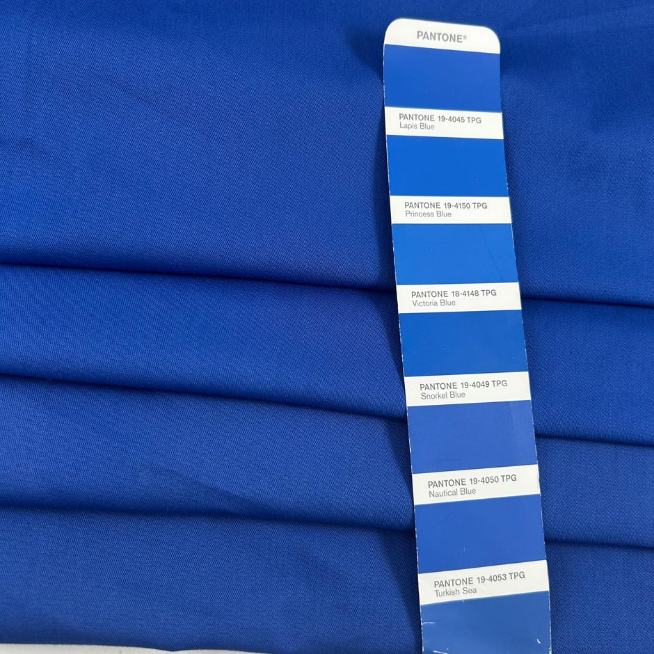 China Blue Stretch Cotton