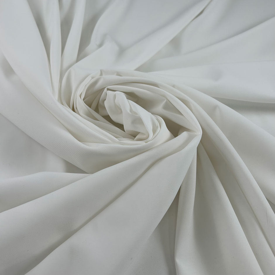 White Polyester Crepe De Chine