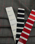 Prince Of Wales Wool With Red Crossed Stripes