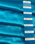Turquoise Shiny Viscose Satin