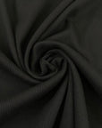 Ribbed Black Cotton