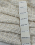White Flocked Tweed