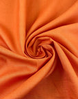 Orange Viscose And Linen Blend