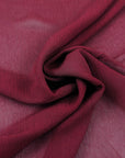 Bordeaux Viscose Crepone Georgette