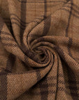 Brown Wool Tartan Flannel