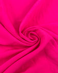 Fuchsia Viscose And Linen Blend