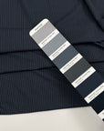 Light Gray Polyester Jersey With Blue Stripes