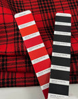 Red And Black Overchecked Wool