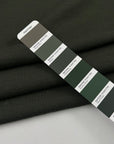Green Pure Wool Jersey Bonded With A Light Gray Cashmere And Silk Jersey
