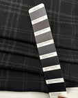 Black And Grey Wool Flannel