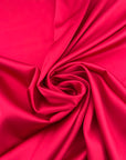 Cherry Red Polyester Sateen