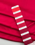 Cherry Red Polyester Sateen