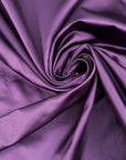 Purple Pure Silk Sateen Douchesse