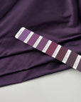 Purple Pure Silk Sateen Douchesse